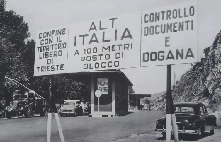 Confine del Territorio Libero di Trieste a Duino