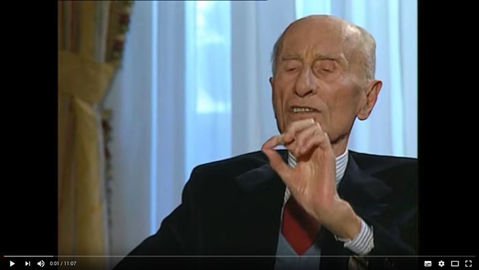 Video: Indro Montanelli spiega la posizione di De Gasperi alla conferenza di Pace del 1947