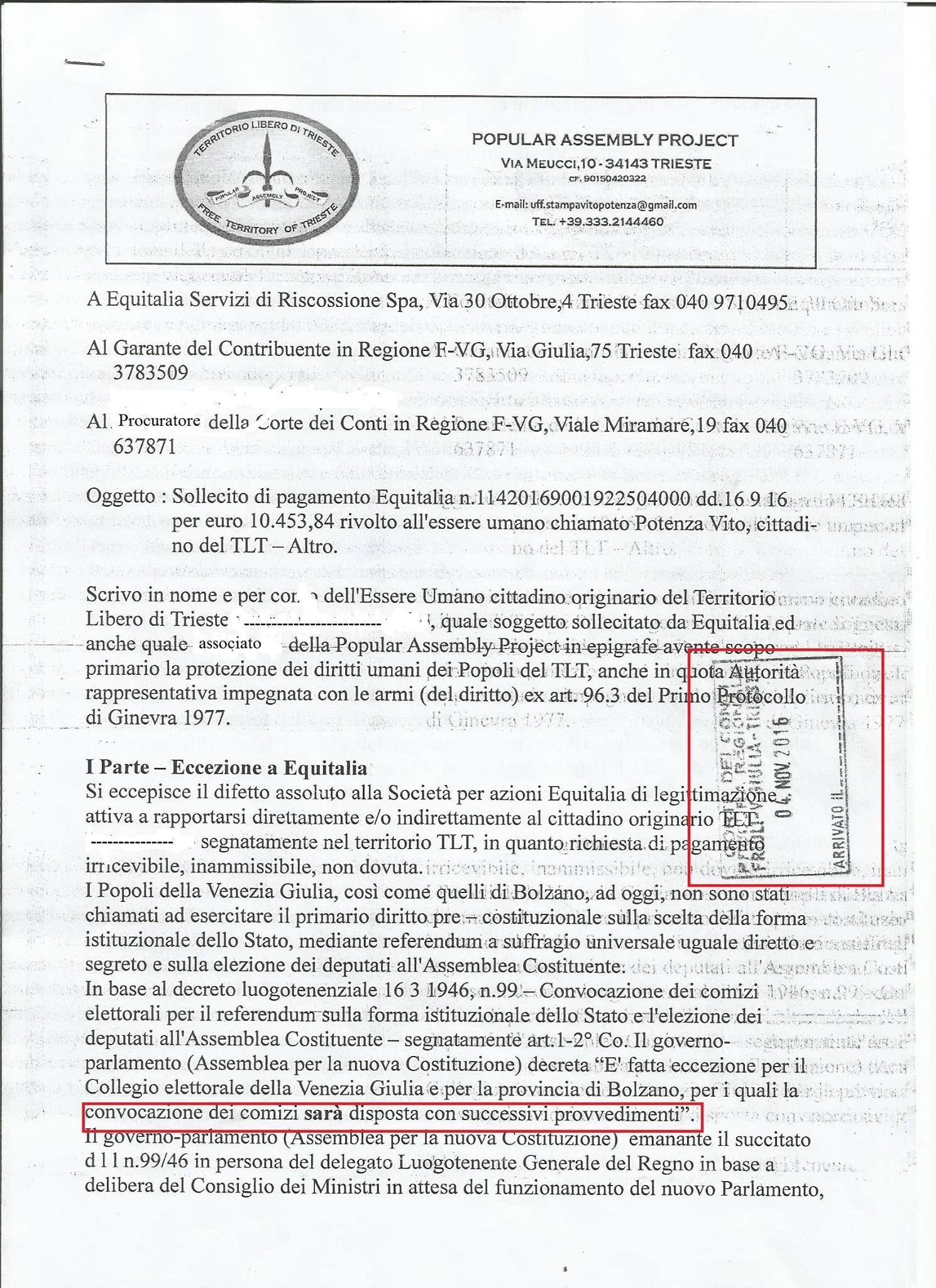 I cittadini del TLT e la rendicontazione da parte della Corte dei Conti FVG