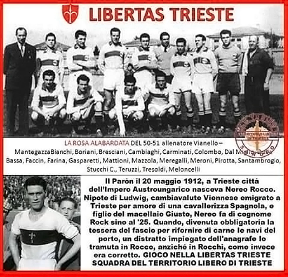 LIBERTAS, la squadra di calcio del Territorio Libero di Trieste