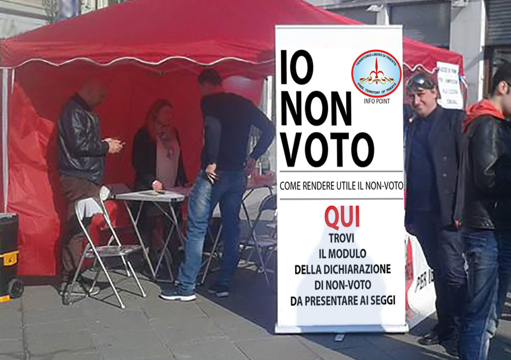 Dichiarazione di non voto, installazione di chiosco informativo