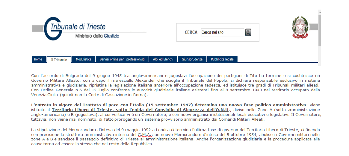 Giudici italiani nel Tribunale di Trieste!