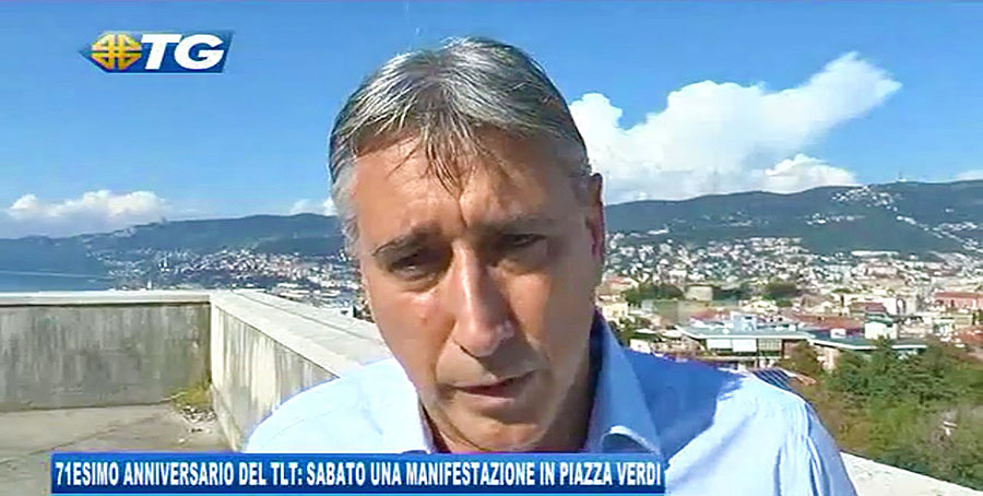 Vito Potenza a Telequattro invita a partecipare alla manifestazione di sabato 15 settembre